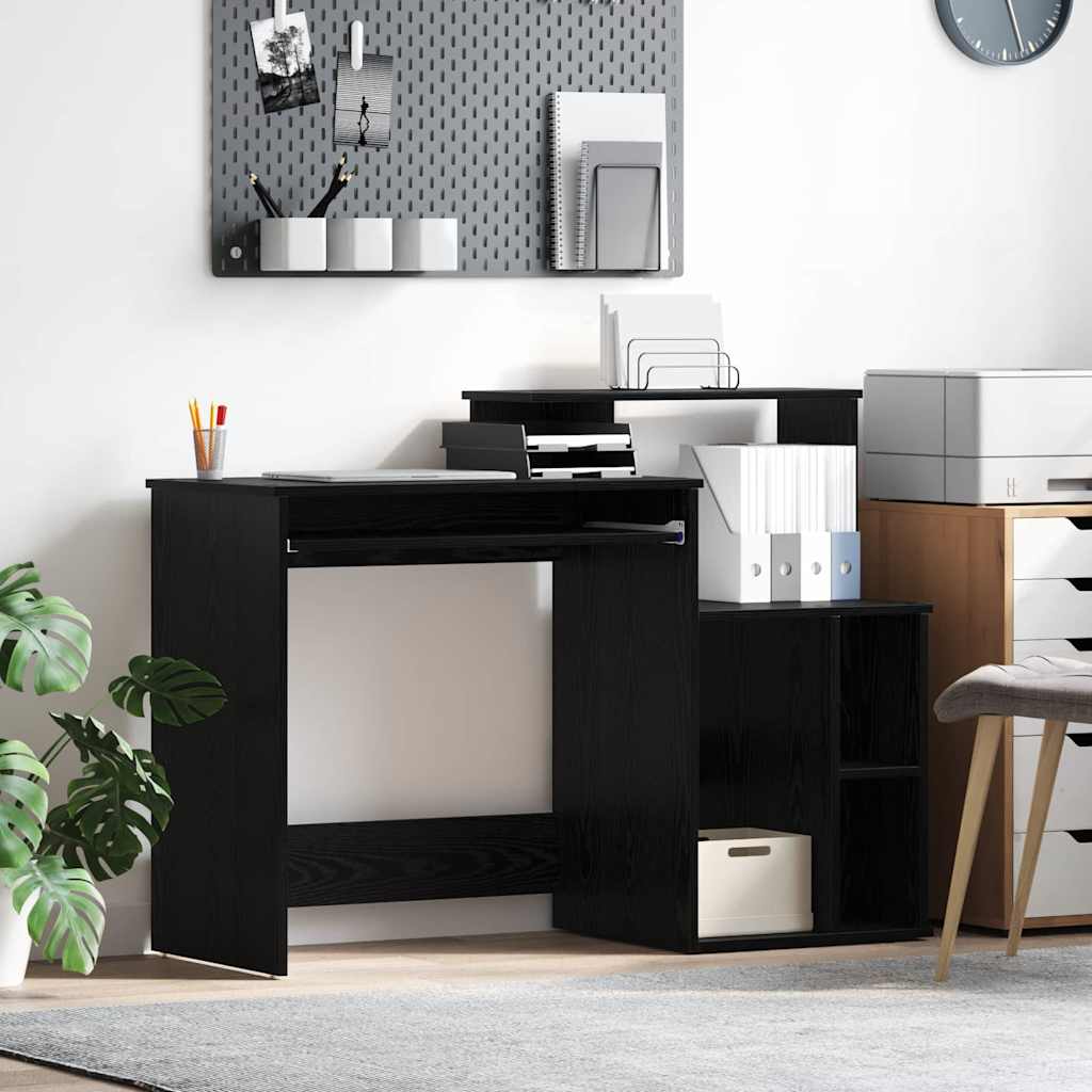 Desk Black Oak-Effect 120.5 x 44 x 88.5 cm