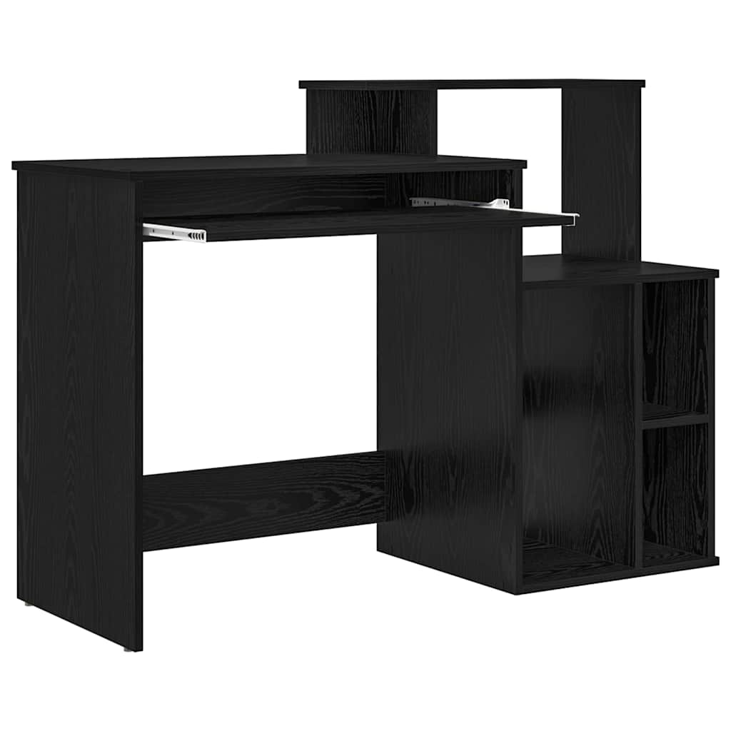 Desk Black Oak-Effect 120.5 x 44 x 88.5 cm