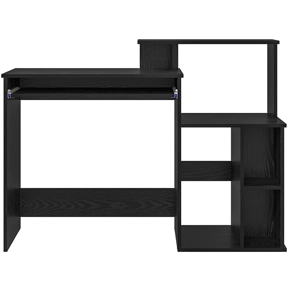 Desk Black Oak-Effect 120.5 x 44 x 88.5 cm