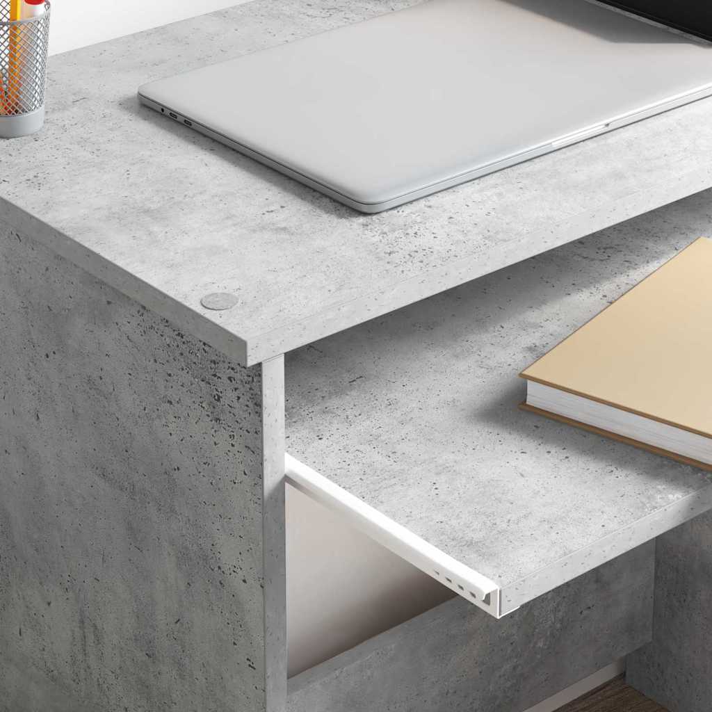 Schreibtisch Beton Grau 120,5 x 44 x 88,5 cm Holzwerkstoff