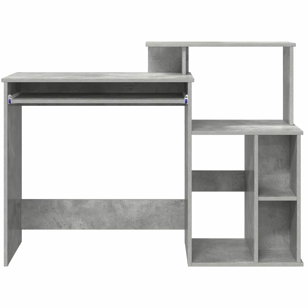 Schreibtisch Beton Grau 120,5 x 44 x 88,5 cm Holzwerkstoff