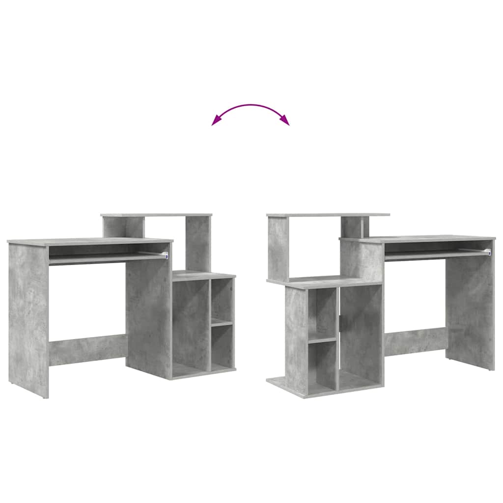 Schreibtisch Beton Grau 120,5 x 44 x 88,5 cm Holzwerkstoff