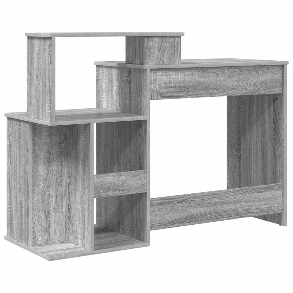Desk Grey Sonoma 120.5 x 44 x 88.5 cm Engineered Wood