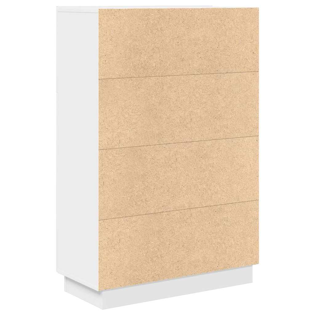 Desk with Door White 71.5 x 31.5 x 106.5 cm Engineered Wood