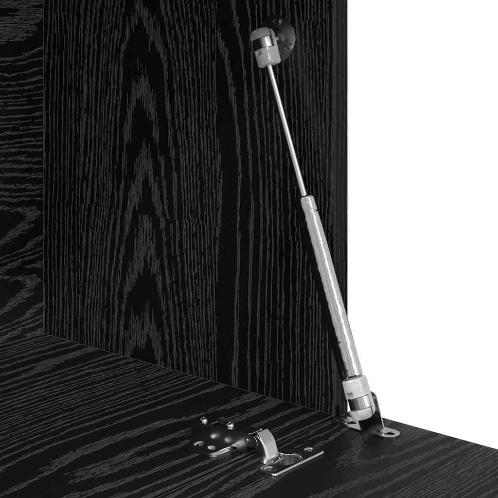 Bureau imitation chêne noir 71.5 x 31.5 x 106.5 cm