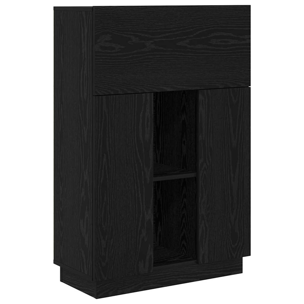 Bureau imitation chêne noir 71.5 x 31.5 x 106.5 cm
