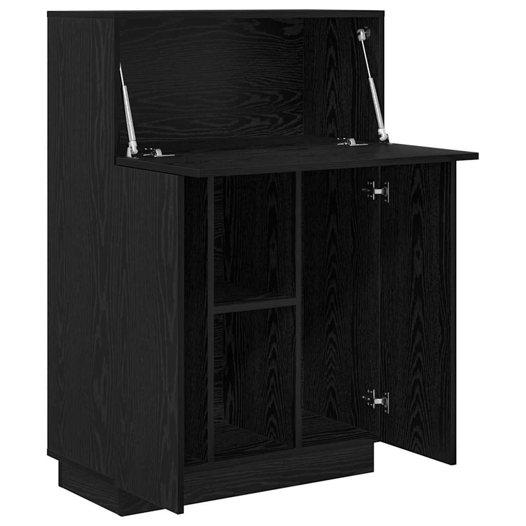 Bureau imitation chêne noir 71.5 x 31.5 x 106.5 cm