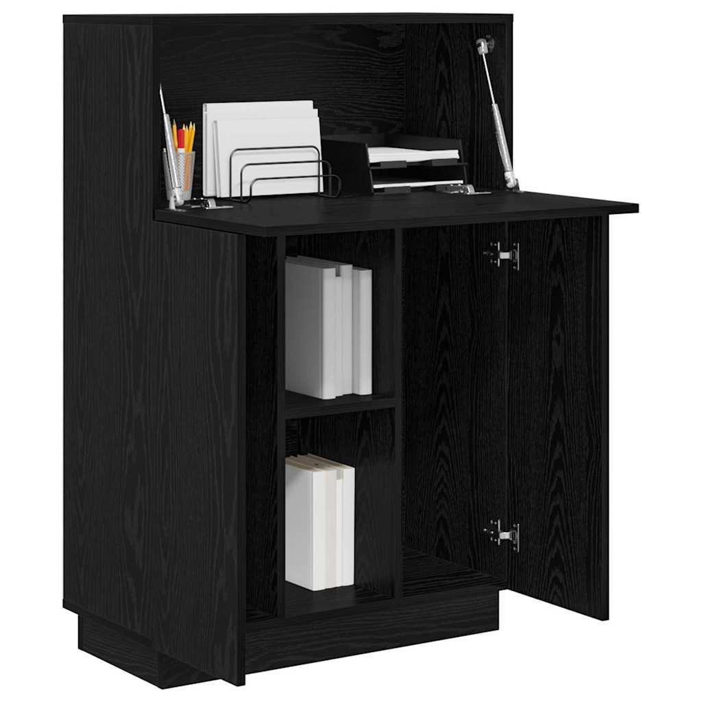 Bureau imitation chêne noir 71.5 x 31.5 x 106.5 cm