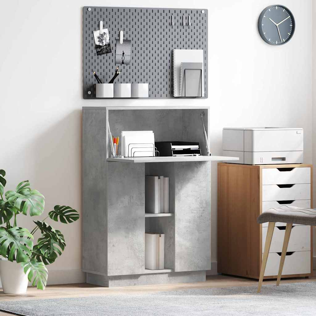 Desk Concrete Grey 71.5 x 31.5 x 106.5 cm Wood-based material