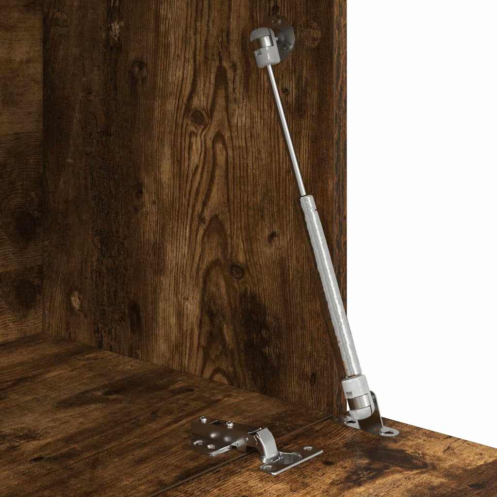 Schreibtisch mit Regal Geräucherte Eiche 71.5 x 31.5 x 106.5 cm