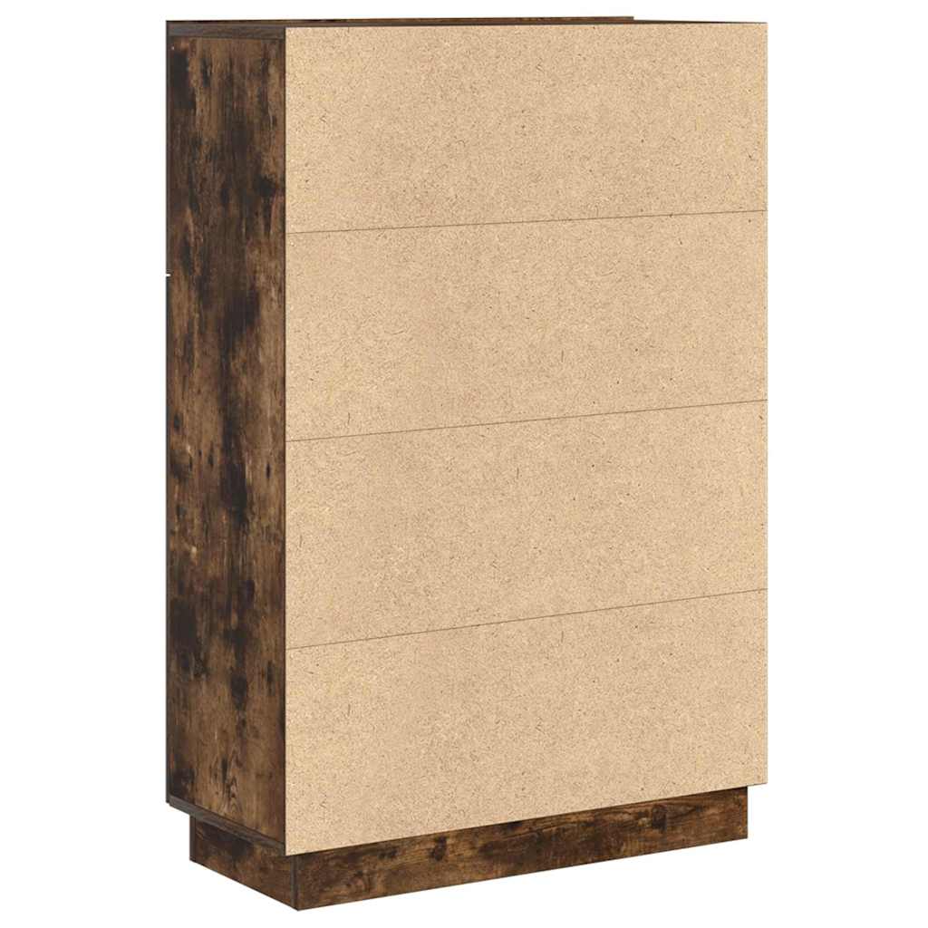Schreibtisch mit Regal Geräucherte Eiche 71.5 x 31.5 x 106.5 cm