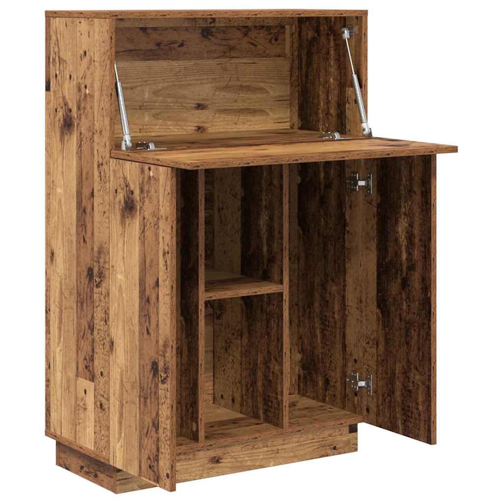 Desk reclaimed wood 71.5 x 31.5 x 106.5 cm engineered wood