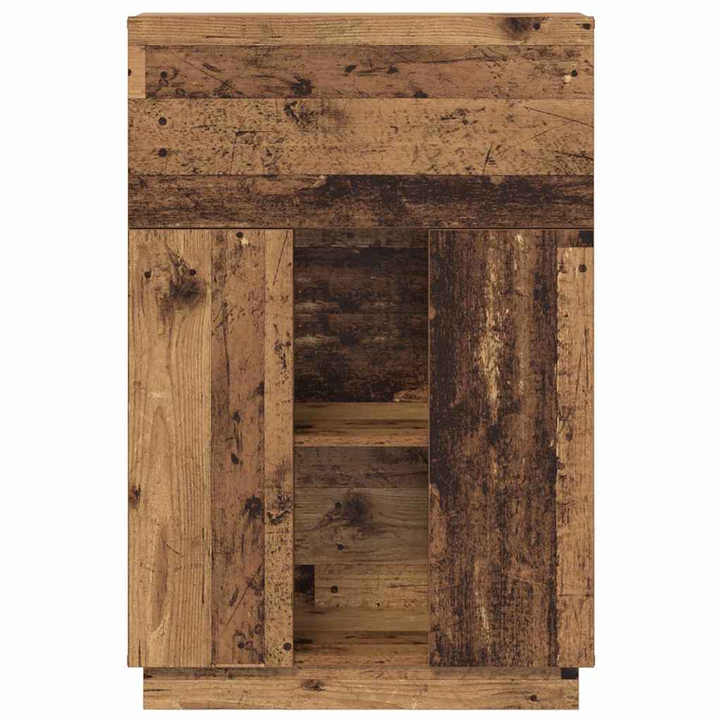Desk reclaimed wood 71.5 x 31.5 x 106.5 cm engineered wood