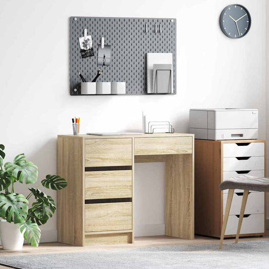 Bureau Chêne Sonoma 90 x 37,5 x 75 cm Panneau de particules