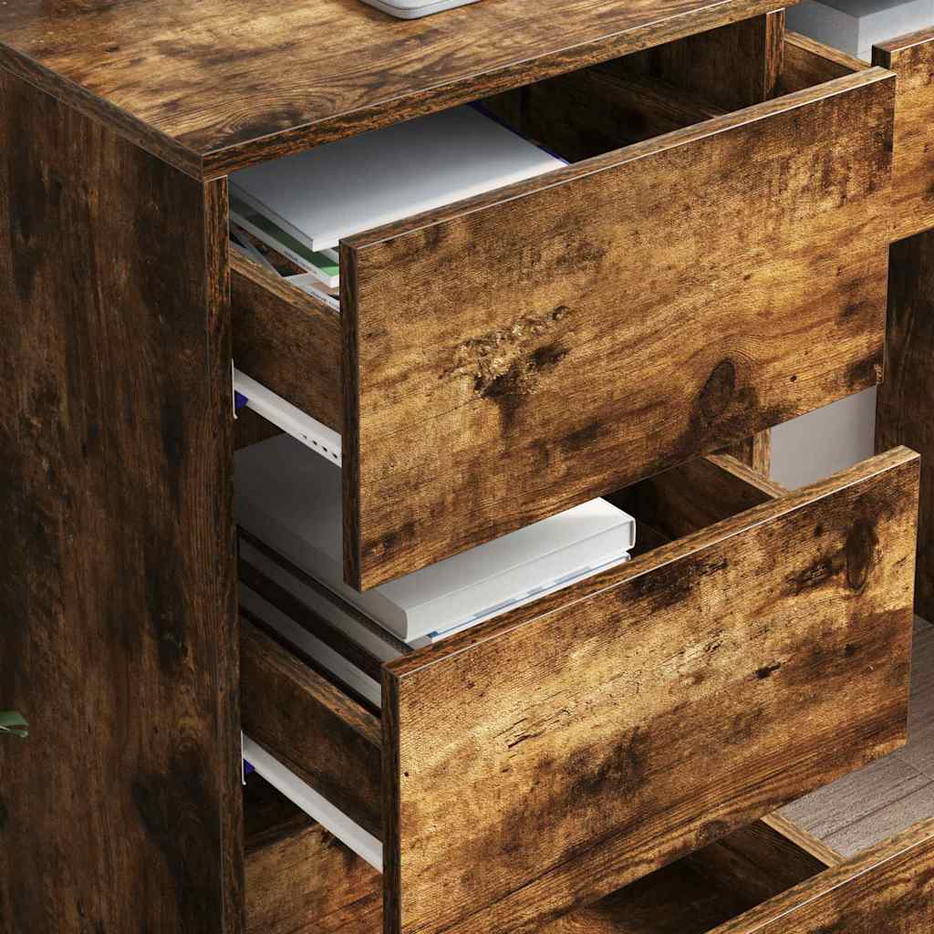 Schreibtisch Geräucherte Eiche 90 x 37,5 x 75 cm Holzwerkstoff