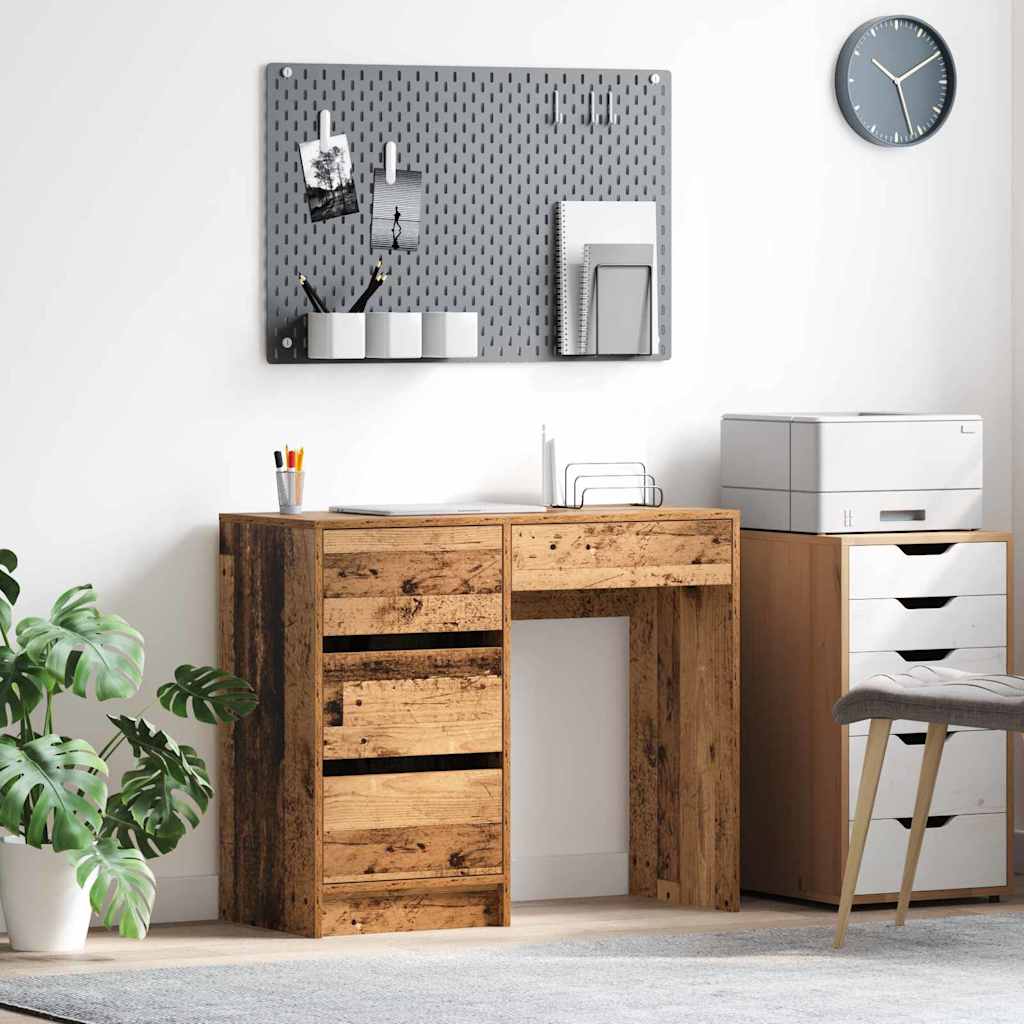 Desk Reclaimed Wood 90 x 37.5 x 75 cm Engineered Wood
