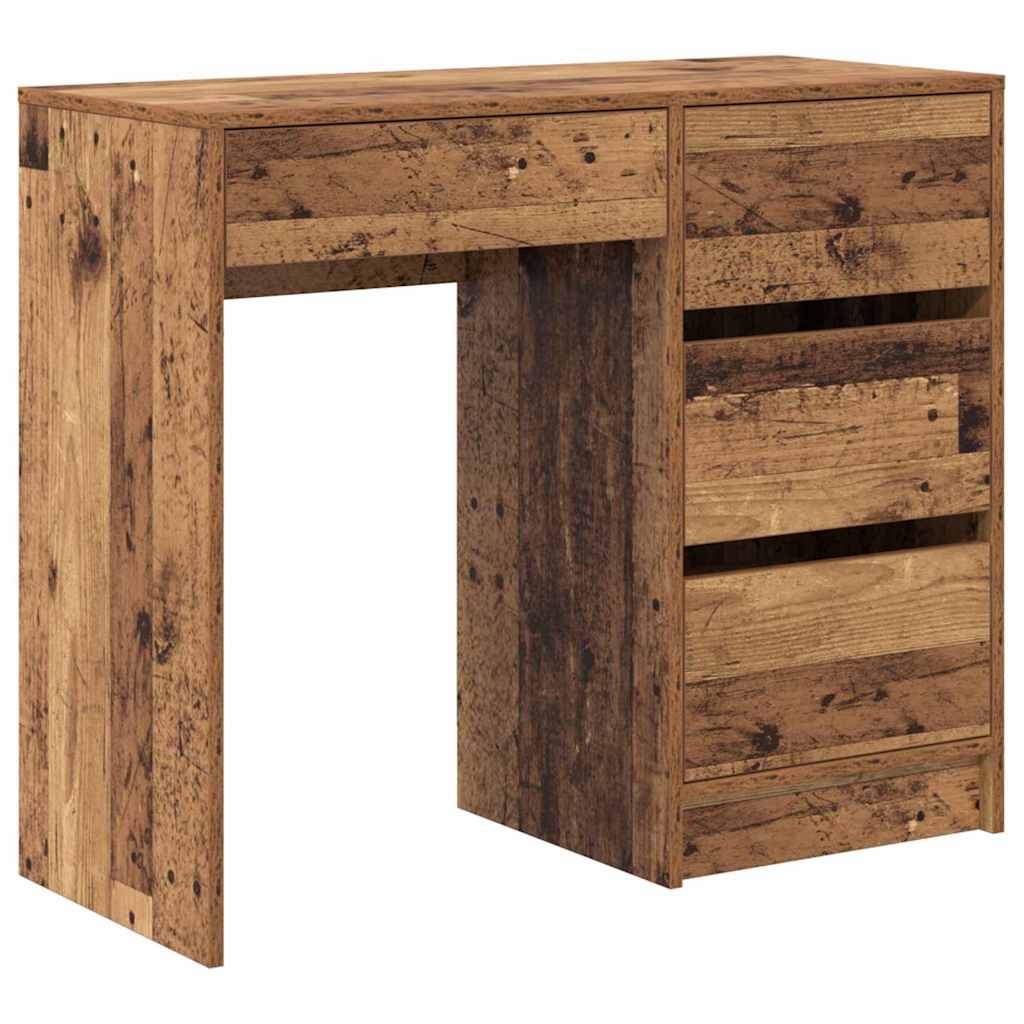 Desk Reclaimed Wood 90 x 37.5 x 75 cm Engineered Wood