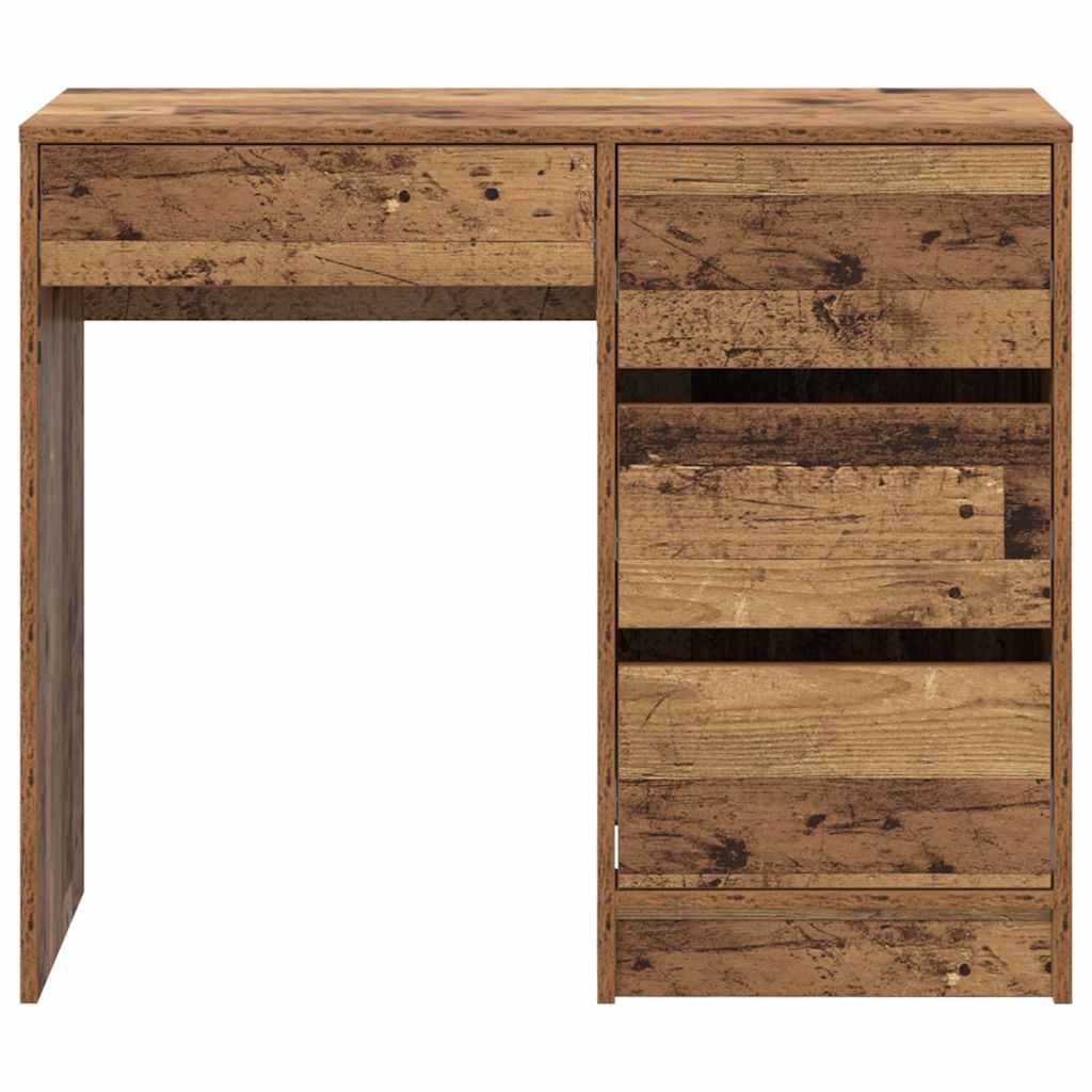 Desk Reclaimed Wood 90 x 37.5 x 75 cm Engineered Wood