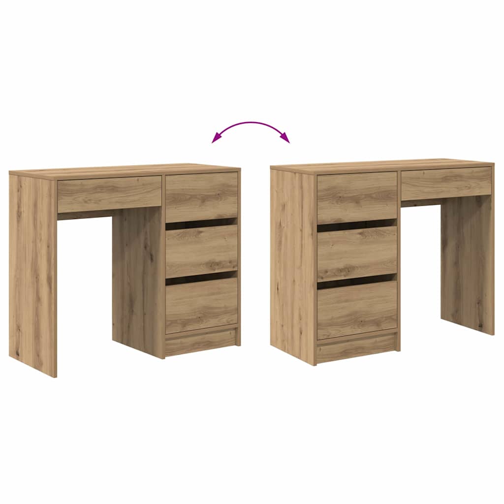 Desk Artisan Oak 90 x 37.5 x 75 cm Engineered Wood