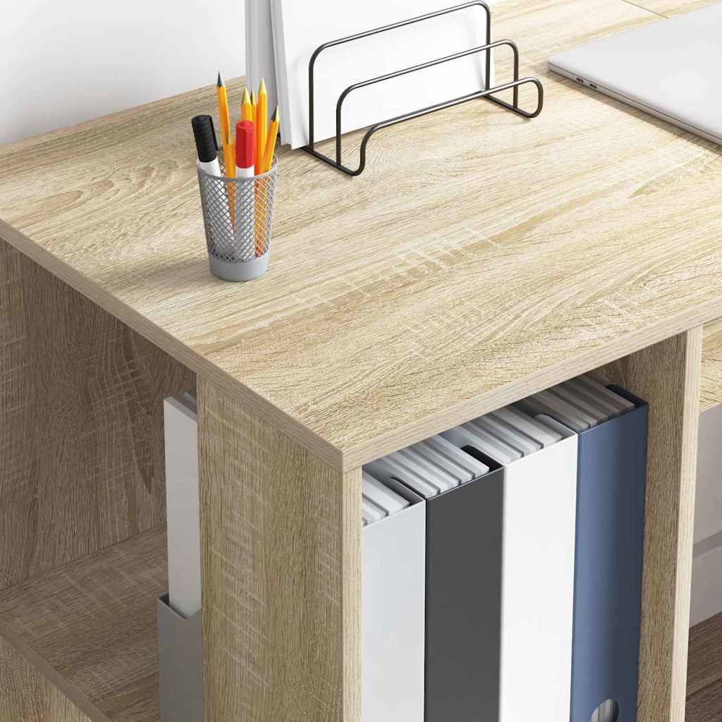 Desk Sonoma Oak 130 x 50.5 x 75 cm Engineered Wood