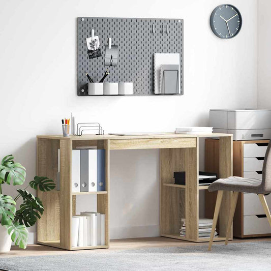 Bureau chêne Sonoma 130 x 50,5 x 75 cm panneau de particules