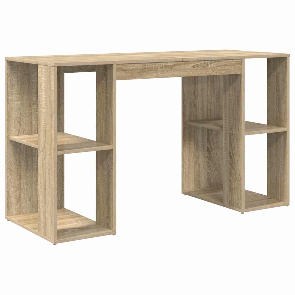 Desk Sonoma Oak 130 x 50.5 x 75 cm Engineered Wood
