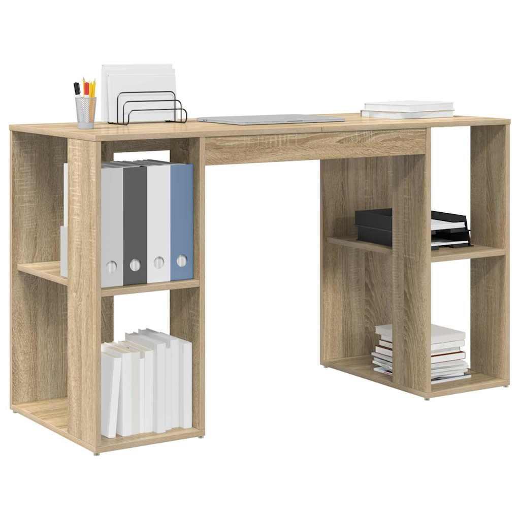 Desk Sonoma Oak 130 x 50.5 x 75 cm Engineered Wood