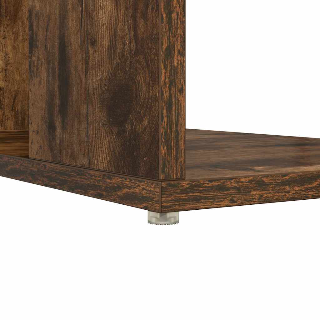 Desk Smoked Oak 130 x 50.5 x 75 cm Wood-based Material