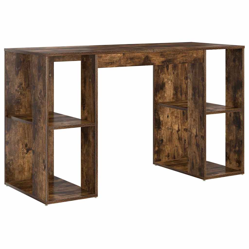 Desk Smoked Oak 130 x 50.5 x 75 cm Wood-based Material