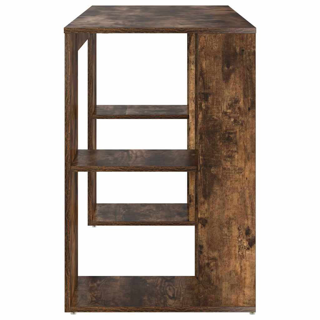 Desk Smoked Oak 130 x 50.5 x 75 cm Wood-based Material
