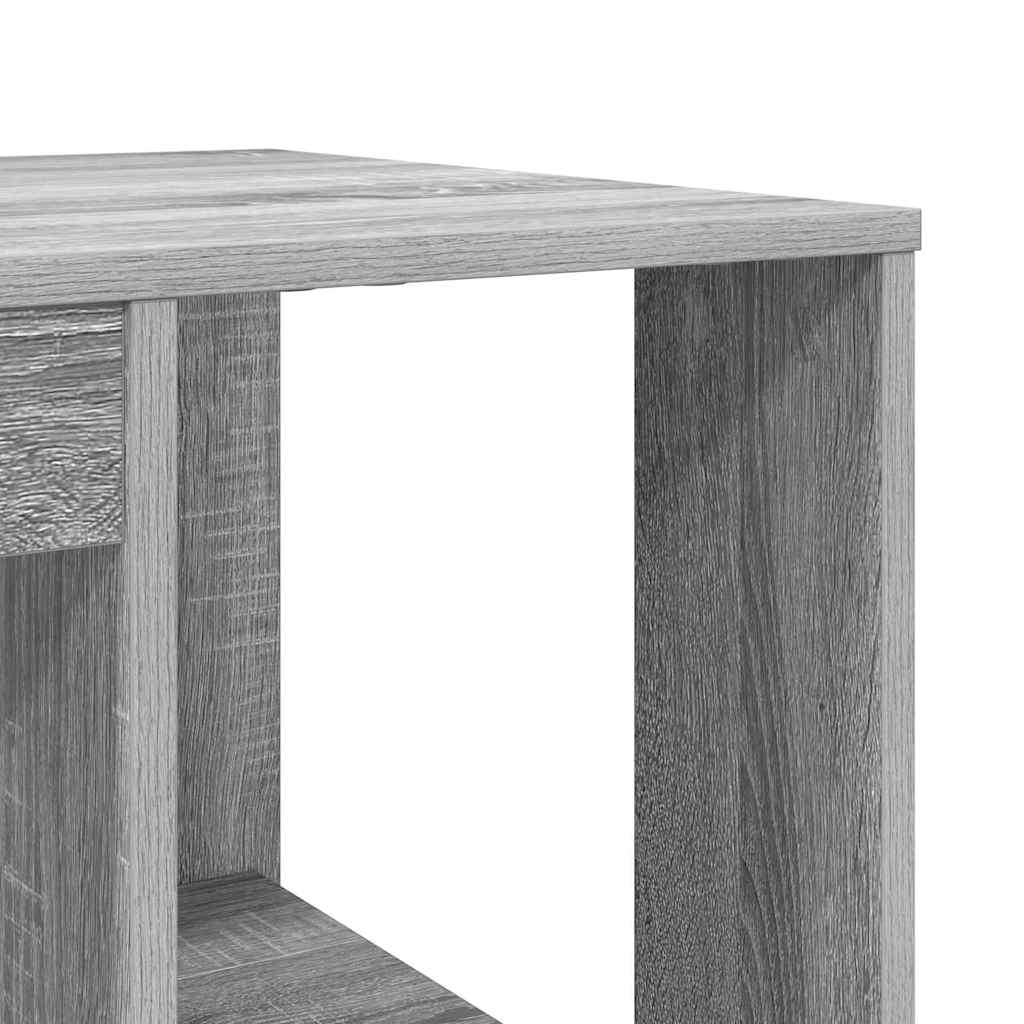 Desk Sonoma Grey 130 x 50.5 x 75 cm Engineered Wood