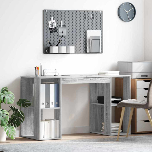 Bureau Gris Sonoma 130 x 50,5 x 75 cm Bois d'ingénierie