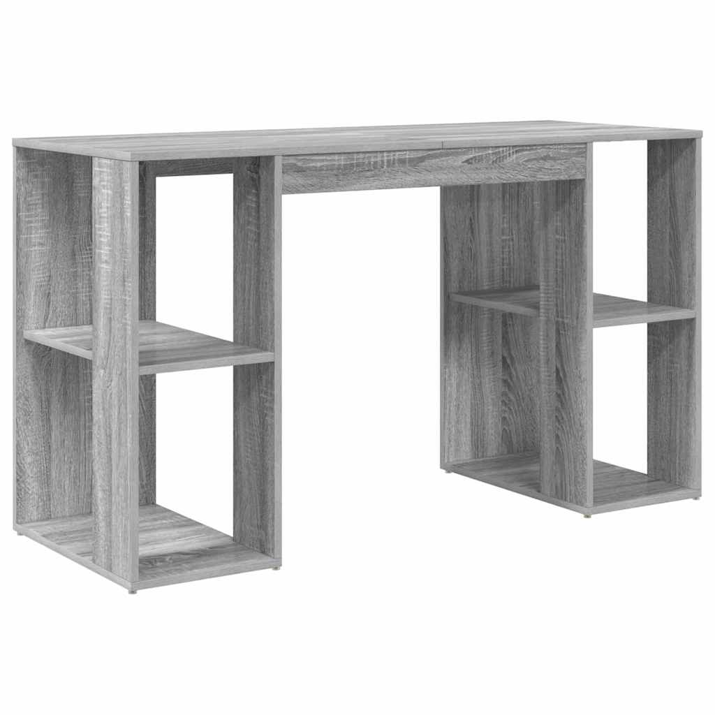 Desk Sonoma Grey 130 x 50.5 x 75 cm Engineered Wood