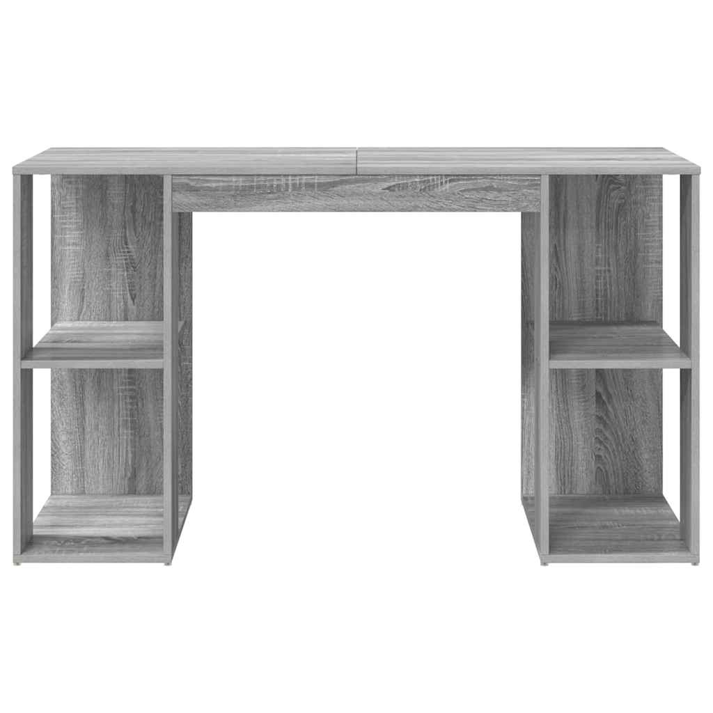 Desk Sonoma Grey 130 x 50.5 x 75 cm Engineered Wood