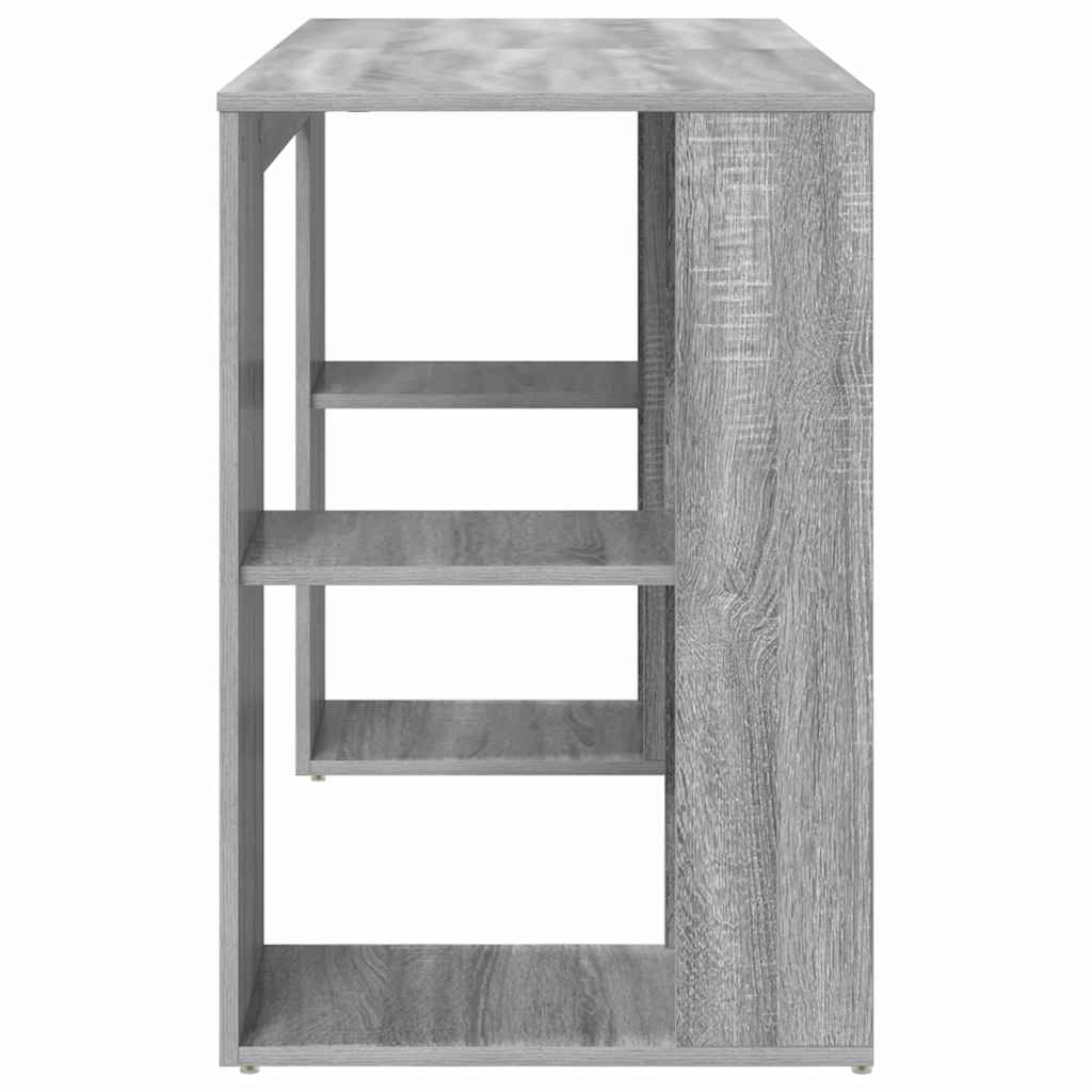 Desk Sonoma Grey 130 x 50.5 x 75 cm Engineered Wood