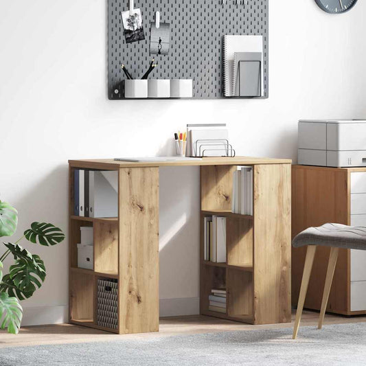 Bureau chêne Artisan 90 x 50 x 75 cm bois d'ingénierie
