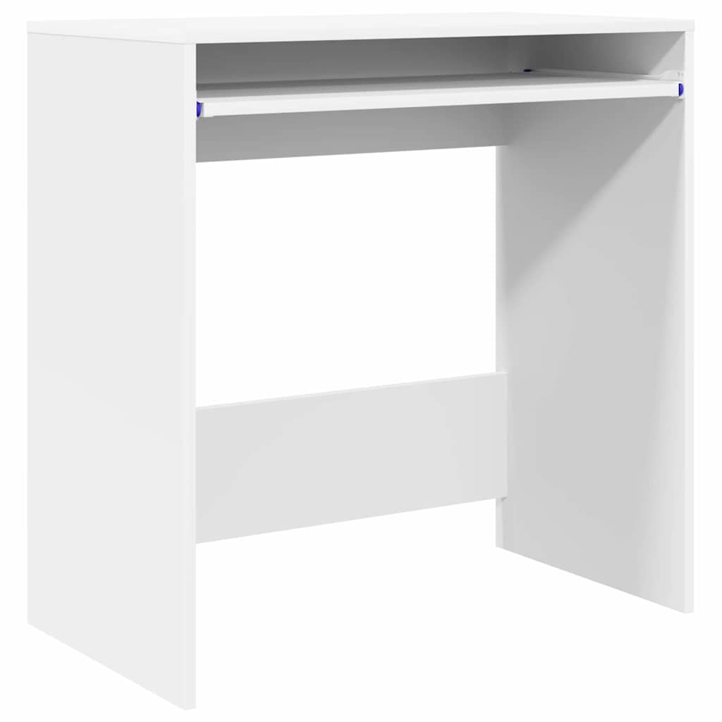 Desk with Storage White 77.5 x 43 x 79 cm Engineered Wood