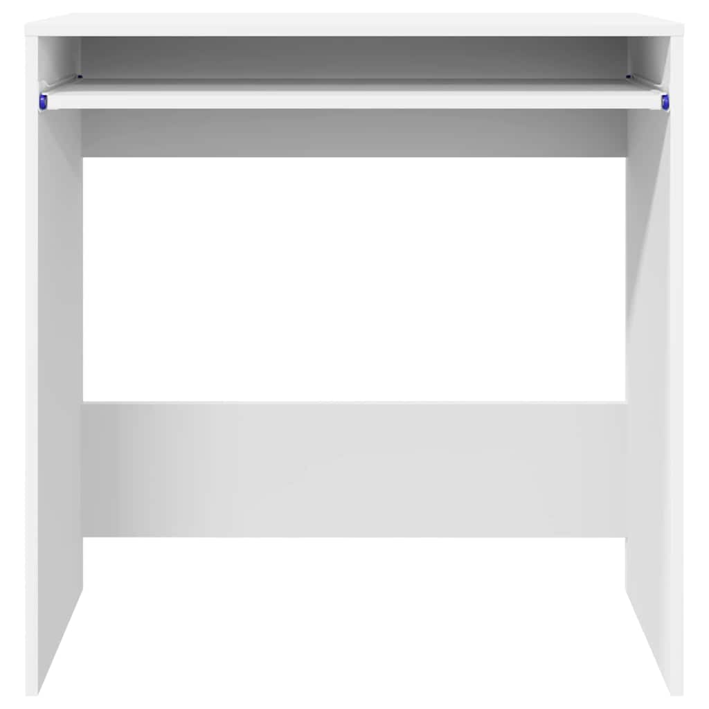 Desk with Storage White 77.5 x 43 x 79 cm Engineered Wood