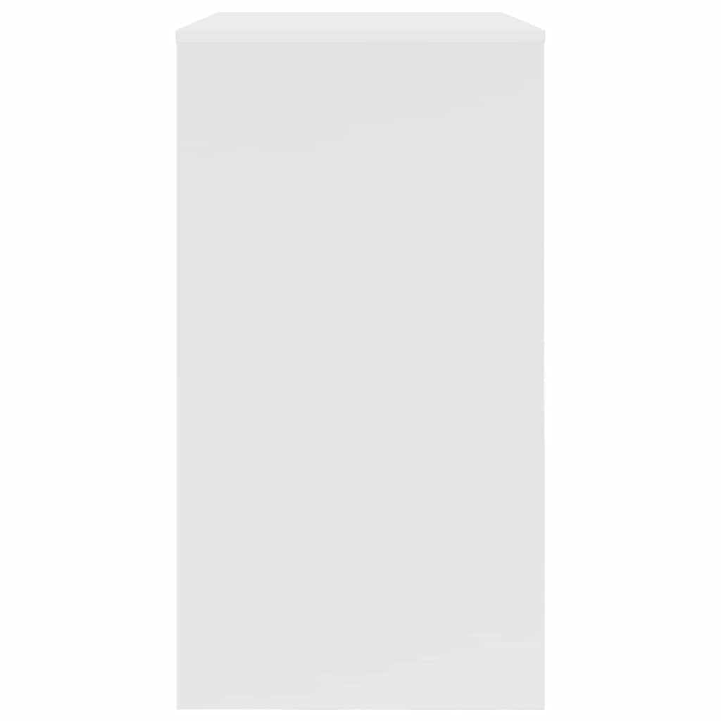 Desk with Storage White 77.5 x 43 x 79 cm Engineered Wood