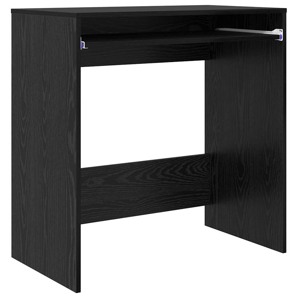 Desk Black Oak Effect 77.5 x 43 x 79 cm