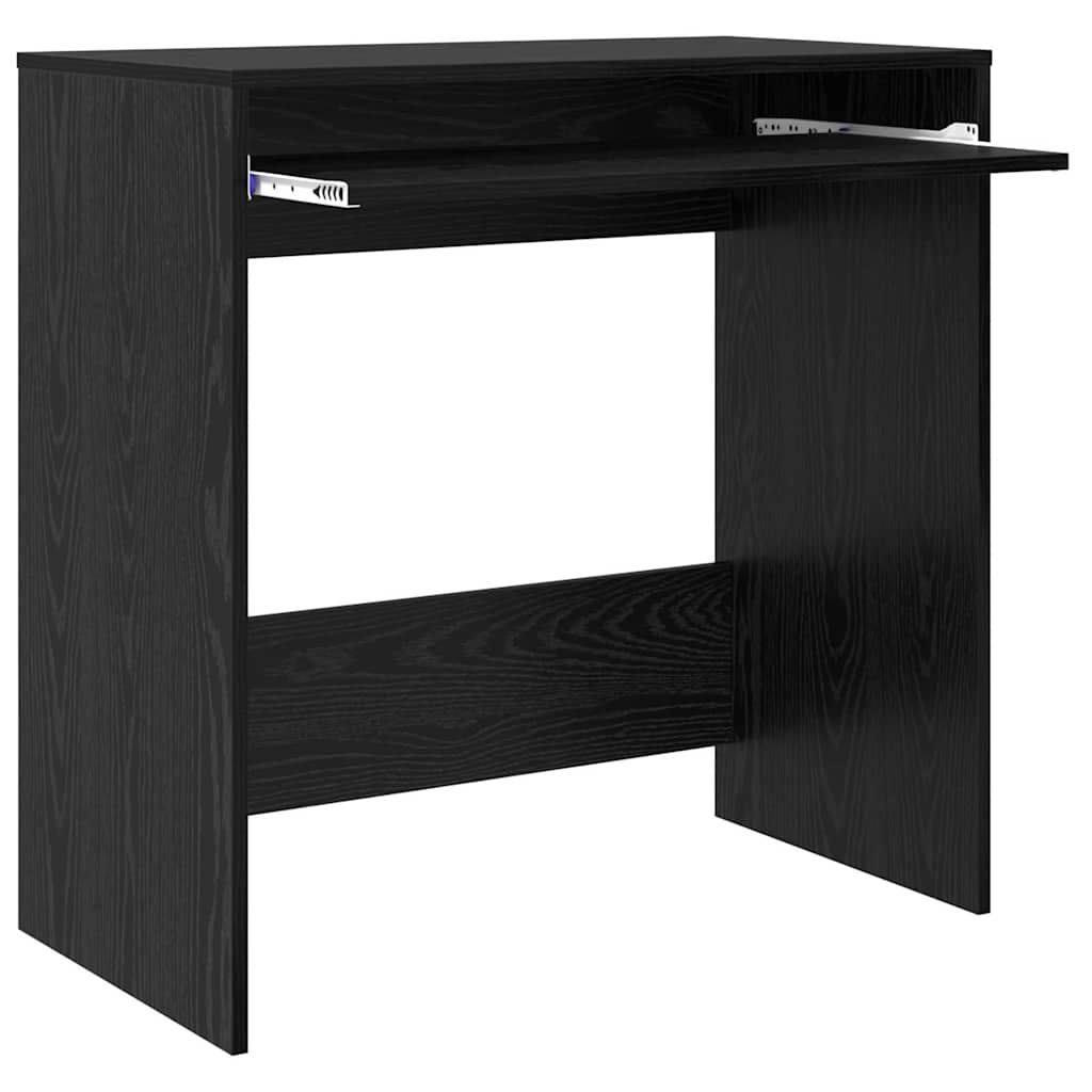 Desk Black Oak Effect 77.5 x 43 x 79 cm
