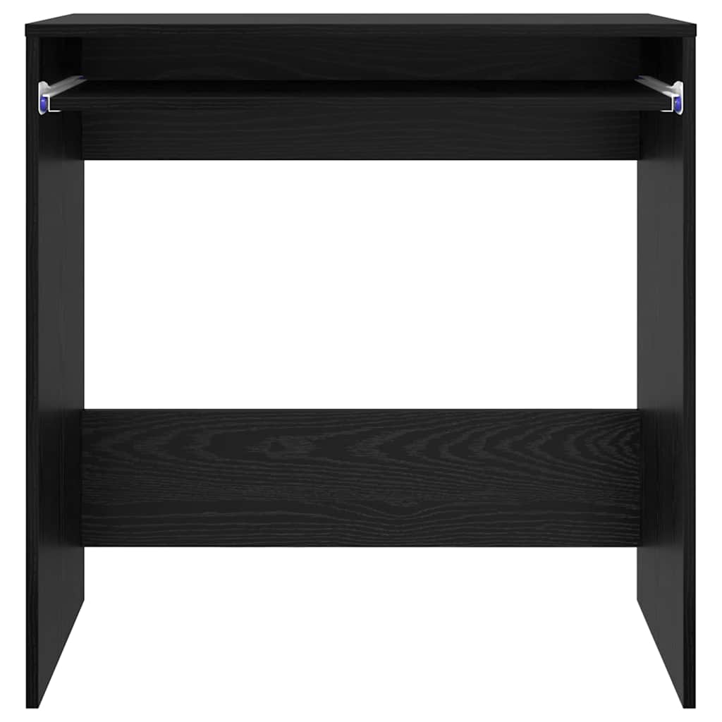 Desk Black Oak Effect 77.5 x 43 x 79 cm