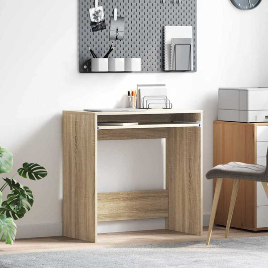 Bureau chêne Sonoma 77,5 x 43 x 79 cm panneau de particules