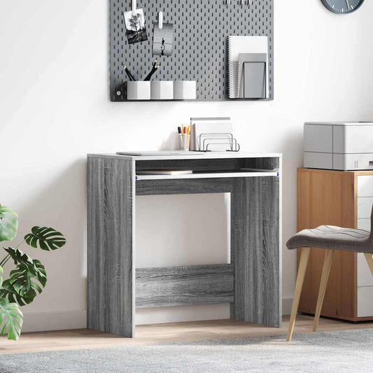 Bureau Gris Sonoma 77,5 x 43 x 79 cm Bois d'ingénierie