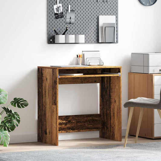 Bureau en bois recyclé 77,5 x 43 x 79 cm, bois reconstitué