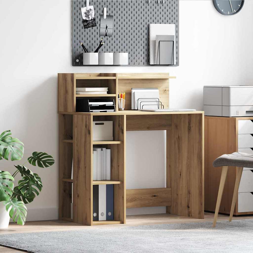 Bureau chêne Artisan 90 x 48 x 101,5 cm, bois manufacturé