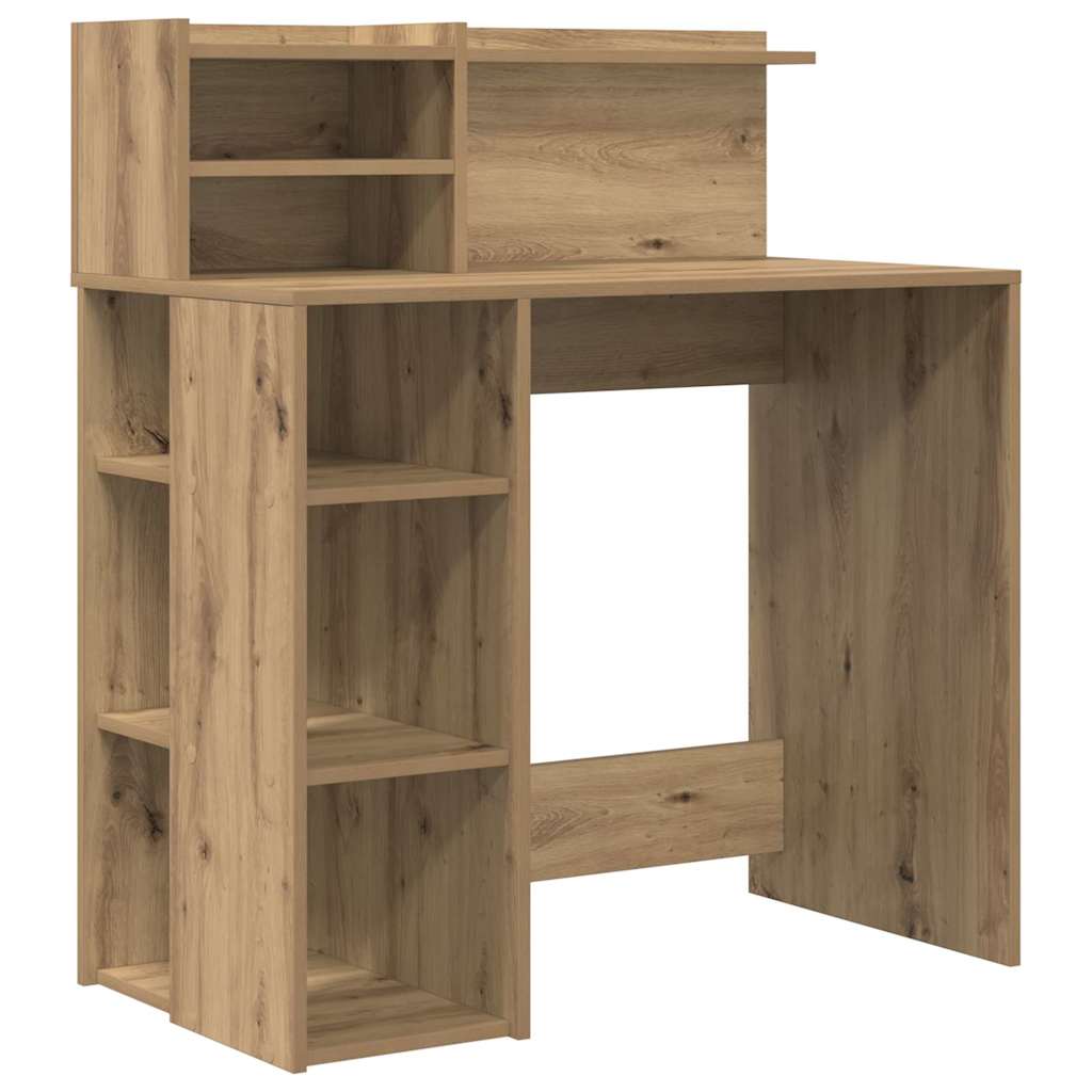 Bureau chêne Artisan 90 x 48 x 101,5 cm, bois manufacturé