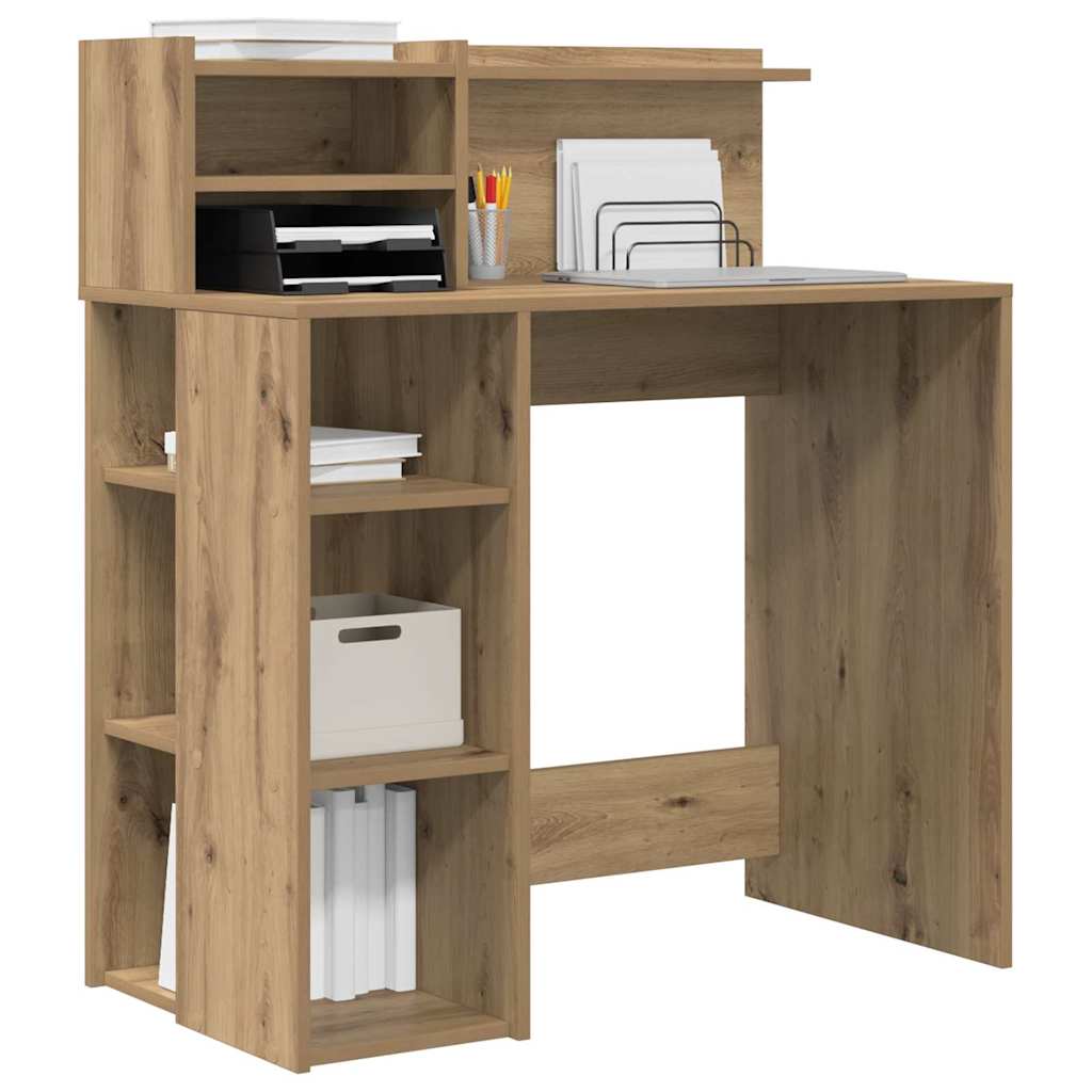 Bureau chêne Artisan 90 x 48 x 101,5 cm, bois manufacturé