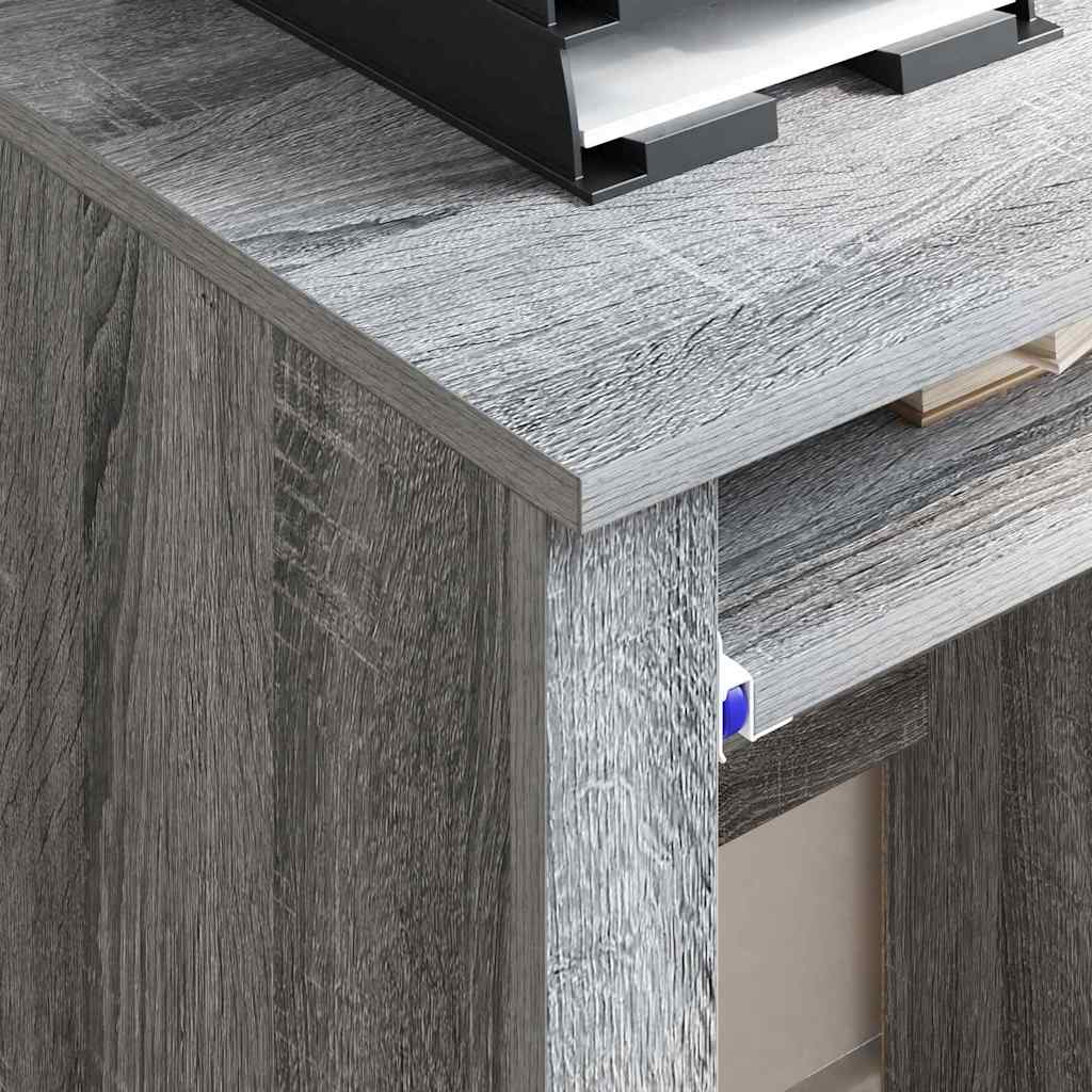 Table with Wheels Gray Sonoma 91 x 50 x 77 cm Engineered Wood
