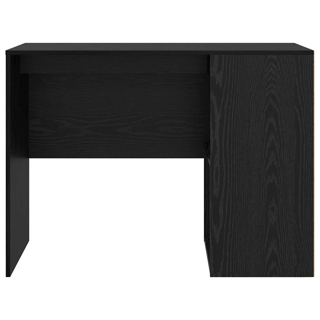 Desk with Shelf Black Oak Look 102 x 50 x 75 cm